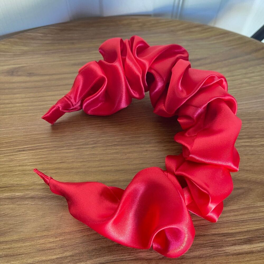 New Headband Satin Red hair accessories - Picture 6 of 8
